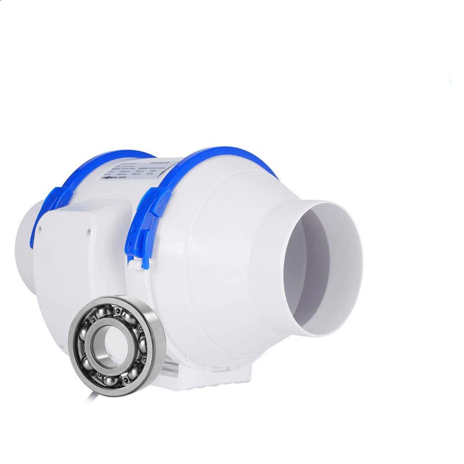 Ventilador extractor de conducto en línea hidropónico